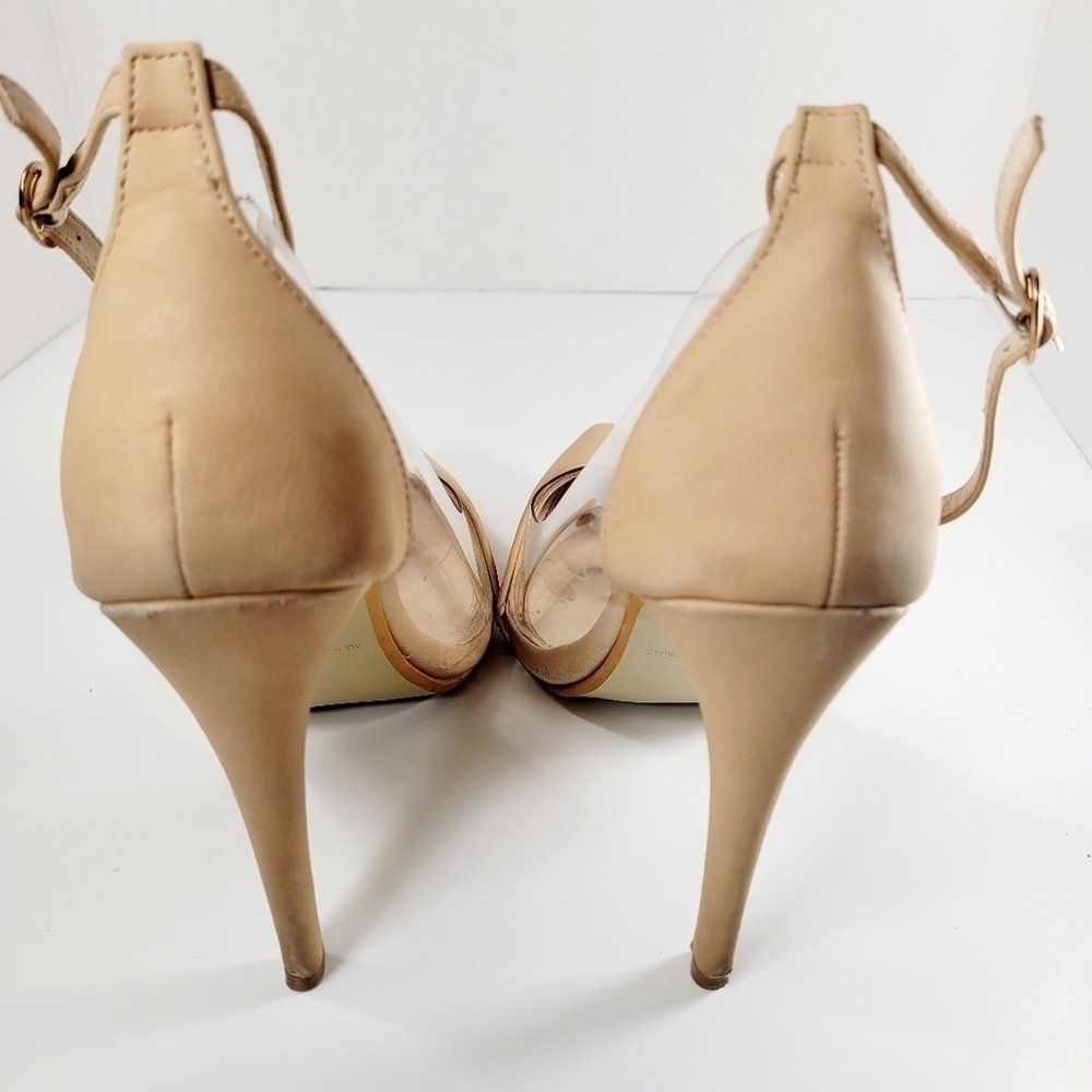 Liliana Women's Nude Stilleto Heels Pumps Size 6.5 - Picture 6 of 13